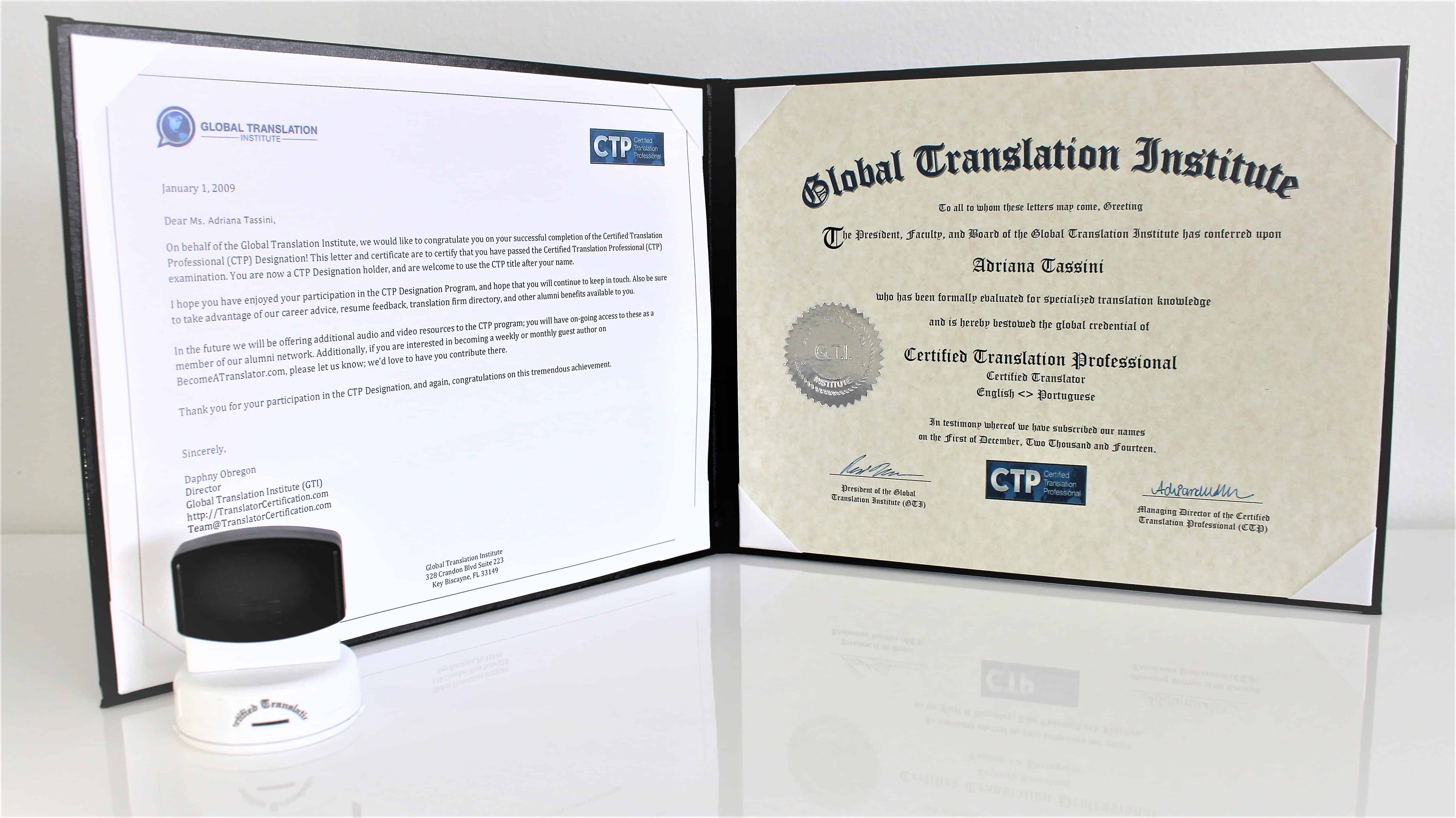 Certified Translation Professional Certificate